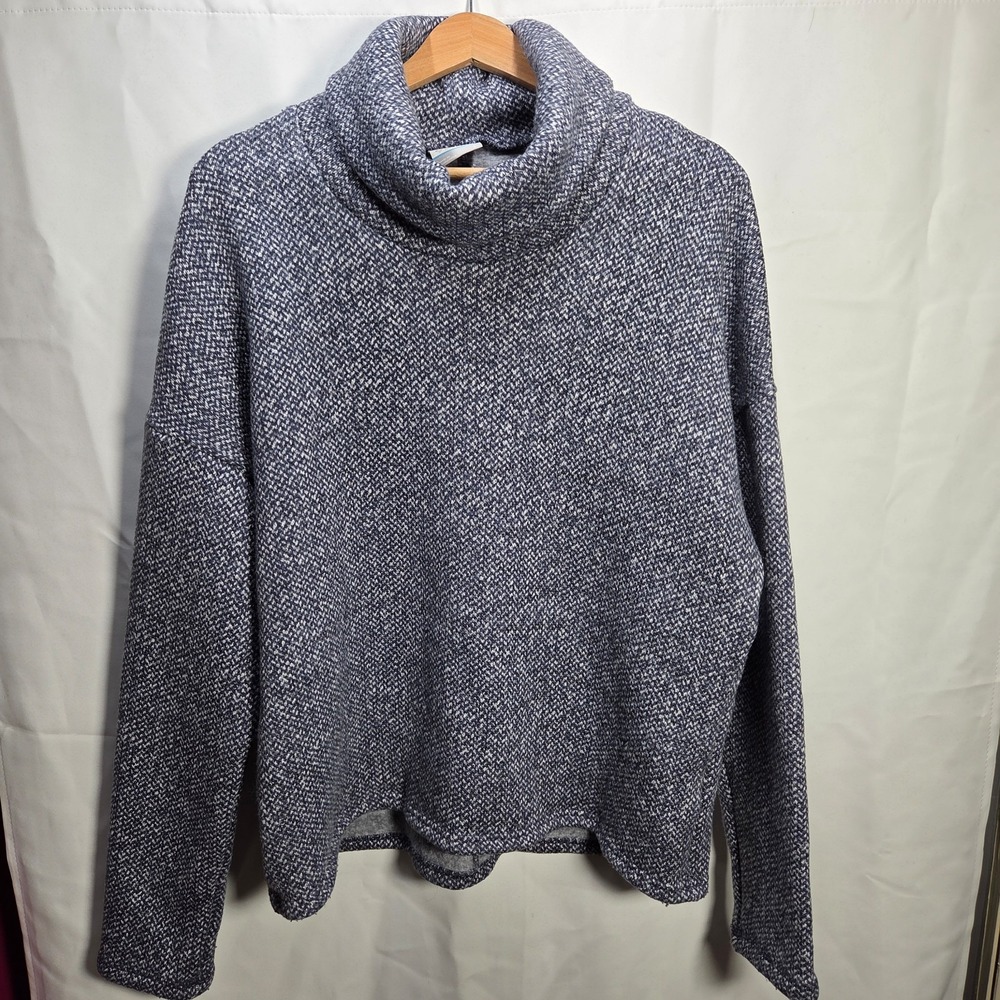 Columbia Sportswear Grey Heather Knit Cowl Neck Sweater Women's Size Large‎